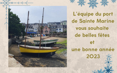 L'équipe du port de Sainte Marine vous souhaite de belles fêtes et une bonne année 2023